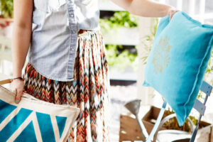 Måla på tyg och kuddar