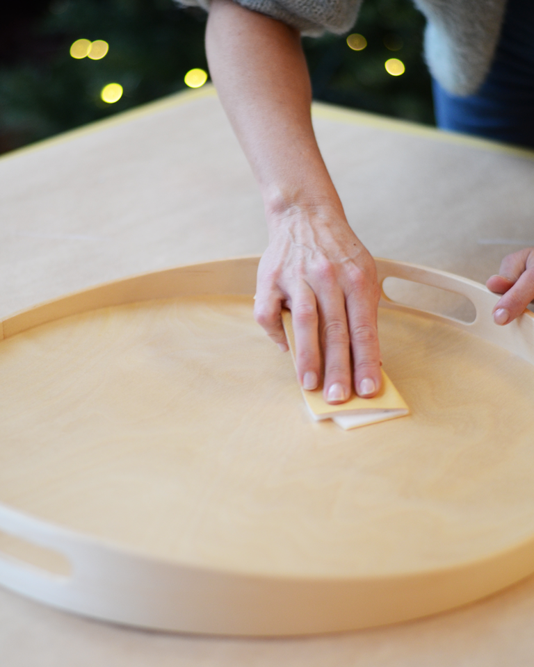 Slipning av bricka innan målning